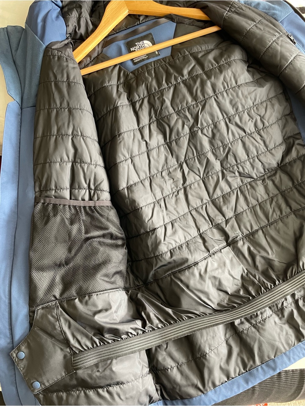 Men’s Slate Blue Front Point Shell Jacket - Picture 6 of 8